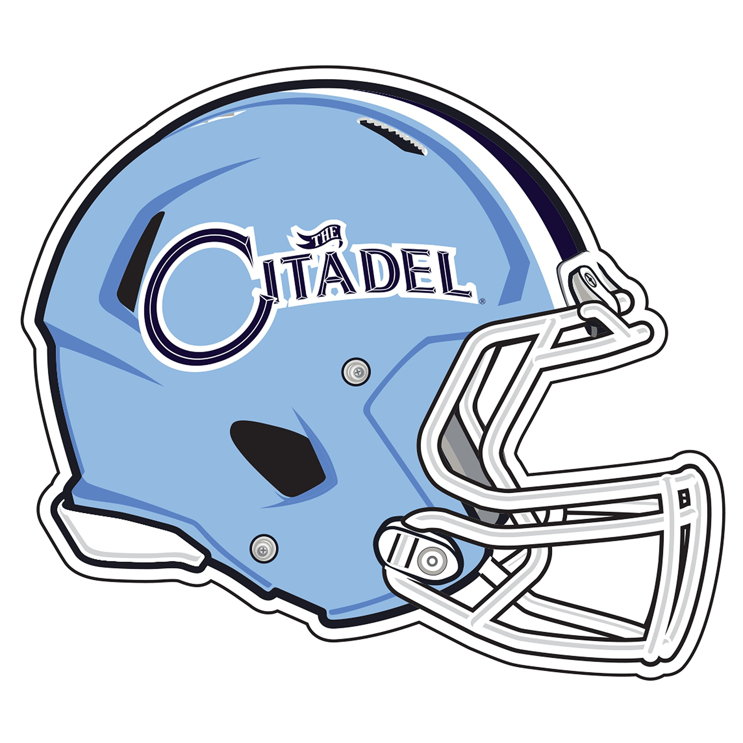 Citadel Bulldogs Decal (CITADEL HELMET DECAL (3,4,6,12), 6 in) 