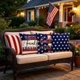 thumbnail image 4 of BSJJY 4th of July Decorations Pillow Covers, 20x20 Independence Day Set of 4 American Flag Stars and Stripes Patriotic Throw Pillow Covers USA Freedom Pillows Decor, 4 of 6