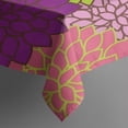thumbnail image 3 of Pink Floral and Petal Pattern Rectangle Tablecloth 60"x84",Waterproof Polyester Rectangle Table Cloth, Wipeable Spillproof Polyester Tablecloth for Dining, Camping, Indoor and Outdoor, 3 of 5