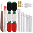 thumbnail image 2 of 37Pcs Big Eye Steel Sewing Needles Kit,Stainless Steel Needles for Hand Sewing-Kit with Thread Ripper,Threads and Thimbles,Threader and Needle Repair Set for Hand Sewing, 2 of 7