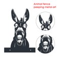 thumbnail image 4 of Valla de animales Metal Peeping Silueta Burro Vaca Estatuas de arte de pie (A) Ndcxsfigh Nuevos Originales, 4 of 5