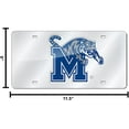 thumbnail image 5 of Memphis State Tigers Silver Laser License Plate, 5 of 6