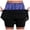 Blue, variant on FASHOFT Tennis Skirts For Women Printed Elastic Double Layer Skort With Pockets Breathable For Fitness And Outdoor Sports Wear Womens Athletic Skirt Blue