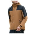 thumbnail image 3 of Plus Size Rain Coats with Hoods,Men's/Women's Single Layer Hiking Raincoat Outdoor Windbreaker Jacket For Trekking,Hiking Apparel,Camping Rain Jacket(Size:5XL), 3 of 9