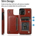 thumbnail image 2 of for Samsung Galaxy A22 5G (Not 4G) Wallet Case with Card Holder,PU Leather Kickstand Card Slots Case Double Magnetic Clasp Durable Shockproof Cover for Samsung Galaxy A22 5G Brown-SK, 2 of 18