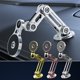 thumbnail image 1 of Soporte para teléfono tableta para vehículo Aleación CNC Metal | Diseño de brazo mecánico | Ajustable multipunto | Soporte universal para consola de coche | Soporte de soporte estable | Plata, 1 of 9