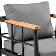 thumbnail image 3 of Armen Living Beowulf Outdoor Patio Dining Chairs in Aluminum Set of 2, 3 of 9