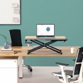 thumbnail image 3 of FENGE Bureau Debout pour Poste de Travail Ergonomique Monitor Riser pour Bureau à Domicile, Chêne, 3 of 7