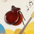 thumbnail image 3 of Traditional Wooden Spanish Castanets with String, Flamenco Dance Musical Instrument, Orff Percussion Finger Clappers for Kids & Adults, Rhythmic Education & Performance, Natural Wood Finish, 3 of 8