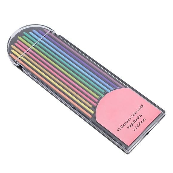 Recambio De Lápiz De Colores, Recambio De Lápiz De Colores Brillantes, 12 Piezas De 2 Mm Para Dibujar