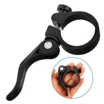 HAKIDZEL 1Pcs Bike Seat Post Clamps Black With Quick Release For Cyclists Tool Free Installation
