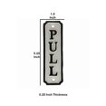thumbnail image 4 of Benjara BM219002 Modern Designed Metal Tablet with Pull Sign & Holes, Black & White, 4 of 4