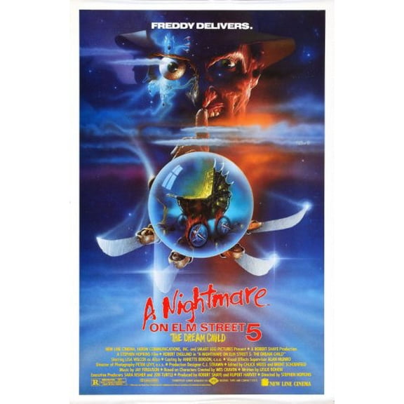 Nightmare On Elm Street Dream Child Movie Poster 12x16 Print on Metal Sign 12in x 16in Square Adults Poster Time