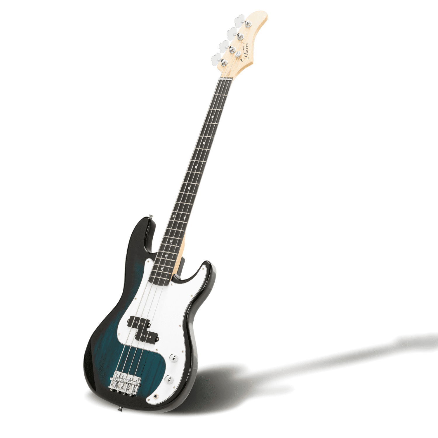 Hassch Electric Bass Guitar, 4 String Beginner Starter Kit with Bag and Other Accessories, Blue