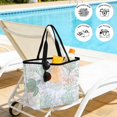 thumbnail image 5 of Green Coastal Beach Bag for Women, Large Breathable Mesh Beach Tote Bag, Sea Turtle Nautical Coral Summer Beach Sandproof Lightweight Travel Bags for Vacation Picnic Swimming Pool 15.7"x15.7"x9.1", 5 of 9