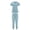 Light Blue, variant on Women's Scrub Set – Short Sleeve V-Neck Top & Drawstring Pants, Surgical Nursing Uniform for Hospital Operating Room, Breathable Comfort Fit, Sizes S-XXL,Navy_M