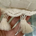 thumbnail image 6 of Linen Balloon Kitchen Curtain Tie Up Sheer Curtain Tiers for Cafe Windows Rod Pocket Light Filtering Voile Window Valance for Bedroom Living Room, 6 of 6