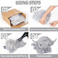 thumbnail image 4 of Peluche de vaca Highland pesado WDXDSOB, 9,5 kg, 55 cm, 4 of 8