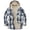 Sky Blue, variant on Women's Full-zip Plaid Fleece Flannel Hooded Jacket,Windproof Warm Fleece Jacket for Women in Autumn and Winter