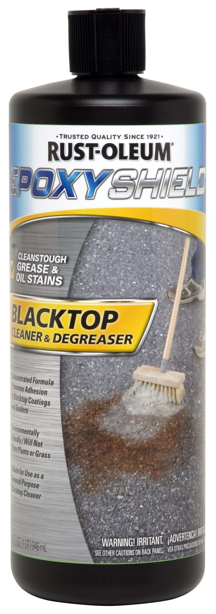 Epoxysheild By Rustoleum 247470 1 Quart Epoxy Shield Blacktop Degreaser