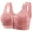 Pink, variant on CHGBMOK Daisy Bras for Women Front Closure Bras Push Up Bra No Underwire Plus Size Front Button Bra