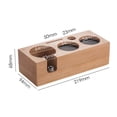 thumbnail image 4 of Coffee Tamper Mat Station Stand Portafilter Holder Support Base Rack Walnut Wood For 51MM 53MM 58MM Espresso Accessories Barista, 4 of 12