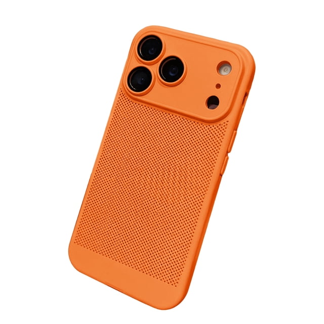 Fokuz Heat Dissipation Cover For IPhone 17 Slim Hard Back Breathable Cellular Hole Bumper With Lens