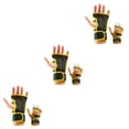 thumbnail image 2 of Destyer 2x Stay Comfortable And Stylish With Lightweight Fitness Gloves Multifunctional Yellow L 3Set, 2 of 6