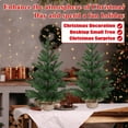 thumbnail image 5 of Artificial Norfolk Pine Trees , 20in Fake Potted Tree with Decorative Burlap Base & Real Touch Leaves, UV Protected Indoor Outdoor Plant for Home Office Garden Decor, 5 of 7