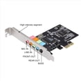 thumbnail image 6 of 3X PCIe Sound Card 5.1, PCI Express Surround Card 3D Stereo Audio with High Sound Performance PC Sound Card CMI8738 Chip, 6 of 9