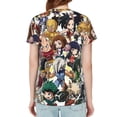 thumbnail image 2 of My Hero Academia Women's T Shirts Round Neck Short-Sleeve Soft T-Shirt Summer Casual Tee Tops 3D Printing Tee Shirt, 2 of 6