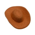 thumbnail image 1 of Sombrero de vaquero en miniatura a escala 1/6, sombrero occidental, decoración, accesorios coleccionables, figura de acción, accesorio decorativo para Marrón, 1 of 8