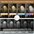 thumbnail image 2 of TRLIFE Rechargeable Battery Operated Wall Sconces, Dimmable and Adjustable Color Temperature Wireless Wall Sconces Set of 2 with Remote Control, Swing Arm Gold Wall Light for Bedroom Bedside Hallway, 2 of 10