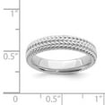 thumbnail image 5 of 925 Sterling Silver Stackable Expressions Rhodium Ring Size: 9; for Adults and Teens; for Women and Men, 5 of 5