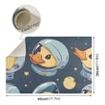 thumbnail image 2 of Dish Drying Mat Microfiber Kitchen Dish Pad Counter Absorbent Drainer Rack 12"x18" Cute Astronaut Duck Head, 2 of 6