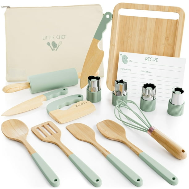 Set de cocina y repostería para niños ZICOTO Wooden Safe Kitchen