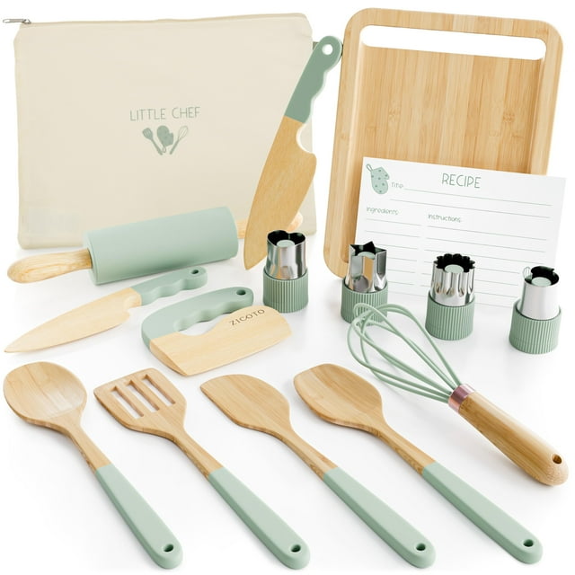 Set de cocina y repostería para niños ZICOTO Wooden Safe Kitchen