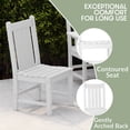thumbnail image 6 of WestinTrends Malibu Outdoor Patio Dining Chair, White, 6 of 15