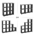 thumbnail image 3 of SONGMICS Estanter&iacute;a Modular, Librer&iacute;a Abierta con 9 Cubos, para Estudio, Sal&oacute;n, Negro ULSN45BK, 3 of 8
