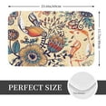 thumbnail image 2 of Rateoe Floral With Birds And Fantasy Flowers Pattern Flannel Door Mat Indoor Outdoor Entrance, Waterproof All-Weather Doormat,Fade Resistant, Low Profile Entryway Mat 16x24in, 2 of 7
