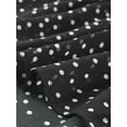 thumbnail image 5 of INSPIRE CHIC Women's Peter Pan Collar Polka Dots Smocked Peplum Top M Black, 5 of 6