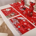 thumbnail image 2 of POINTERTECK Christmas Cartoon Insulation Placemat Festive Table Decorations Xmas Placemat for Dining Coffee Tables, 2 of 12