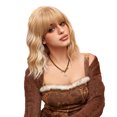 thumbnail image 1 of Shoulder-Length Short Curly Hair Wig with Bangs Natural and Voluminous Wavy Curls Women's Wig with Hair Net Heat Resistant Synthetic for Women Cosplay Party Daily Use, 1 of 4