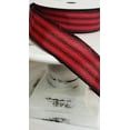 thumbnail image 3 of 1.5 inch Red/Black Ticking Stripe Wired Ribbon - Classic Charm for Wreathmaking, Crafts, and Decor-RGA1015WJ, 3 of 3
