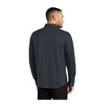 thumbnail image 2 of MERCER+METTLE Unisex Stretch Jersey Long Sleeve Shirt | Button Down Work Shirt for Men & Women, Long Sleeve Jersey Top - Navy Geo Diamond XS, 2 of 4