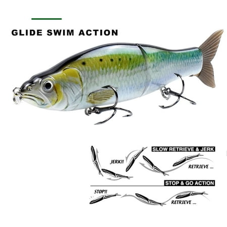 Bait Lures Bait 2.2 Lures Soft Tails Slide Lures With Swimbait Lures Bait Body Slide Shad Lures / 2.2 Crankbait In / 2.2 Tails Slide Shad Swimbait Bait 3d Shad Lures With 6.5 In /