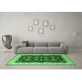 thumbnail image 3 of Ahgly Company Indoor Round Oriental Emerald Green Industrial Area Rugs, 8' Round, 3 of 4