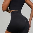 thumbnail image 5 of Sngxgn High Waist Yoga Shorts for Women Running Home Workout Shorts(Black,L), 5 of 6
