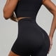 thumbnail image 3 of Gibobby Falda Shorts Mujer Pantalones cortos deportivos de yoga de puntos con gradiente de cintura alta para mujer(Negro, M), 3 of 5