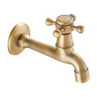 DuraSteel Wall Mount Faucet 90-Degree Elbow - Commercial Kitchen No Lead Faucet Space Saving Backsplash Kit - 1/2" IPS Female X 1/2" IPS Male Brass Fitting, Pack Of 2